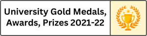 University Gold Medals, Awards and Prizes 2021-22